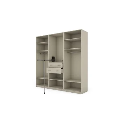 Szafa 240x240 cm kaszmirowy beż dąb halifax lustro – Vantor | eMeblast