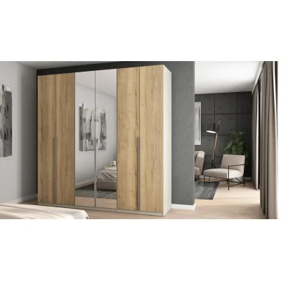 Szafa 240x240 cm kaszmirowy beż dąb halifax lustro – Vantor | eMeblast