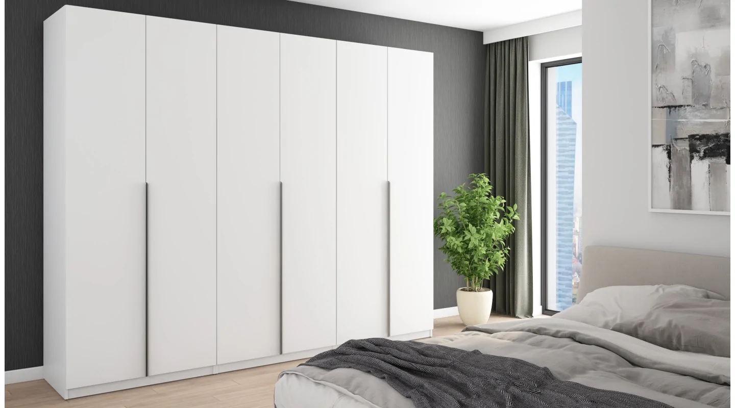 Szafa 282x230 cm biała – Selvaris | eMeblast