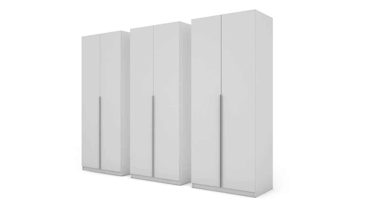 Szafa 282x230 cm biała lustro – Selvaris | eMeblast