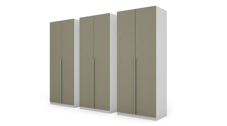 Szafa 282x230 cm biel eukaliptus – Selvaris | eMeblast Szafa 282x230 cm biel eukaliptus – Selvaris | eMeblast