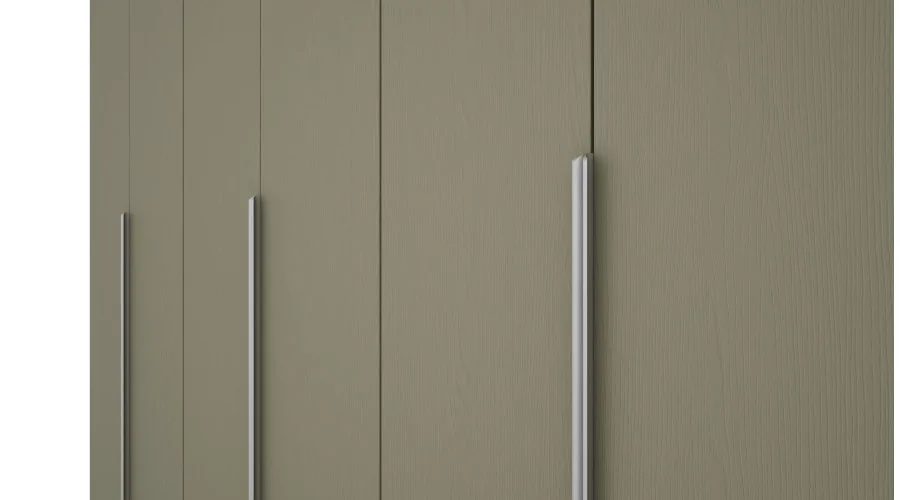 Szafa 282x230 cm biel eukaliptus lustro – Selvaris | eMeblast
