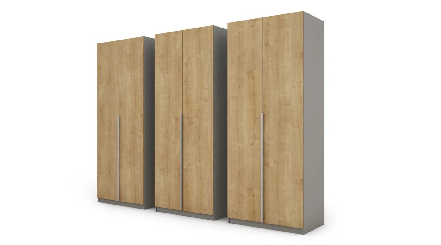 Szafa 282x230 cm szary hamilton lustro – Selvaris | eMeblast Szafa 282x230 cm szary hamilton lustro – Selvaris | eMeblast