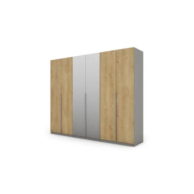 Szafa 282x230 cm szary hamilton lustro – Selvaris | eMeblast