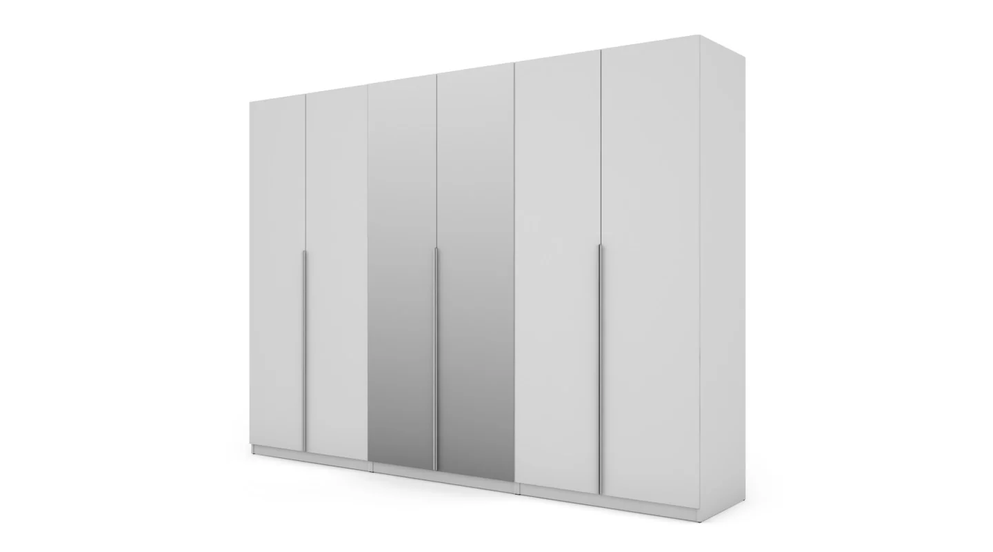 Szafa 300x220 cm biała lustro – Modulor | eMeblast