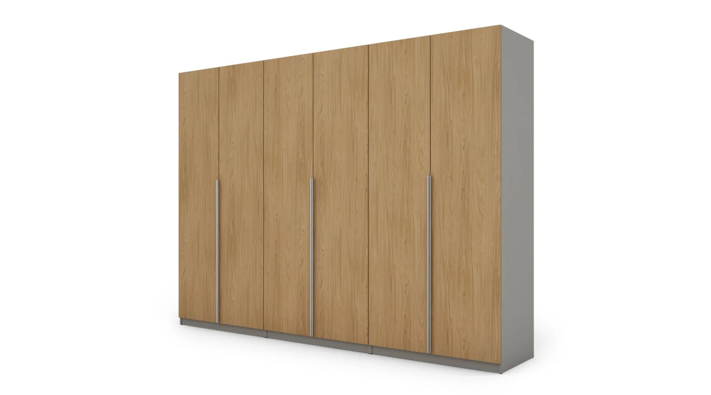 Szafa 300x220 cm szary jasny dąb casella – Modulor | eMeblast Szafa 300x220 cm szary jasny dąb casella – Modulor | eMeblast