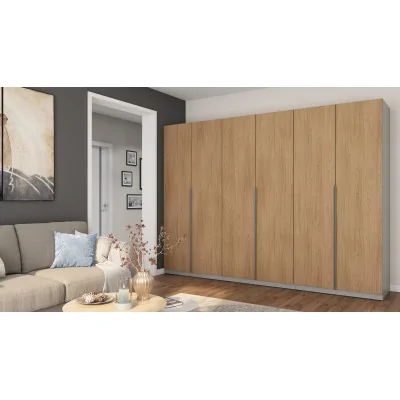 Szafa 300x220 cm szary jasny dąb casella – Modulor | eMeblast