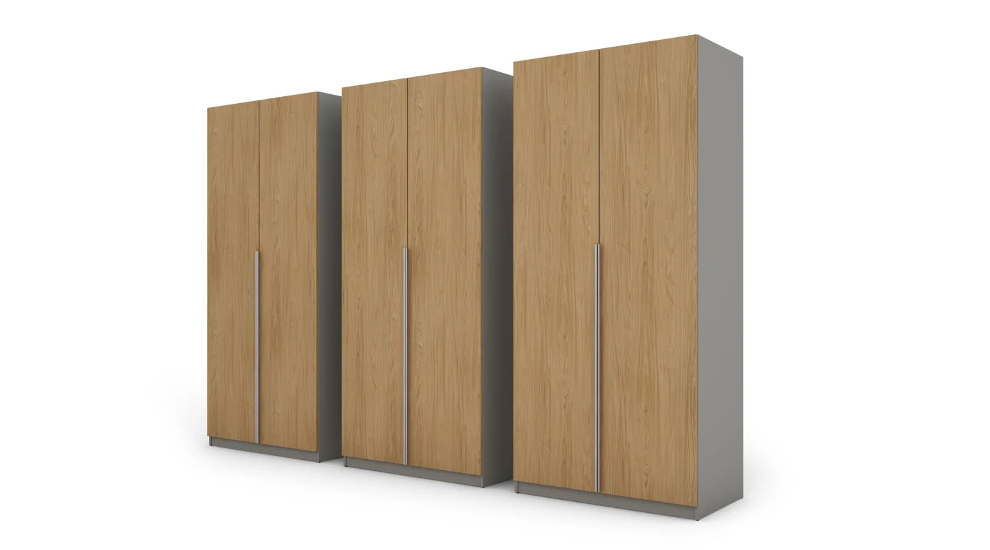 Szafa 300x220 cm szary jasny dąb casella – Modulor | eMeblast Szafa 300x220 cm szary jasny dąb casella – Modulor | eMeblast