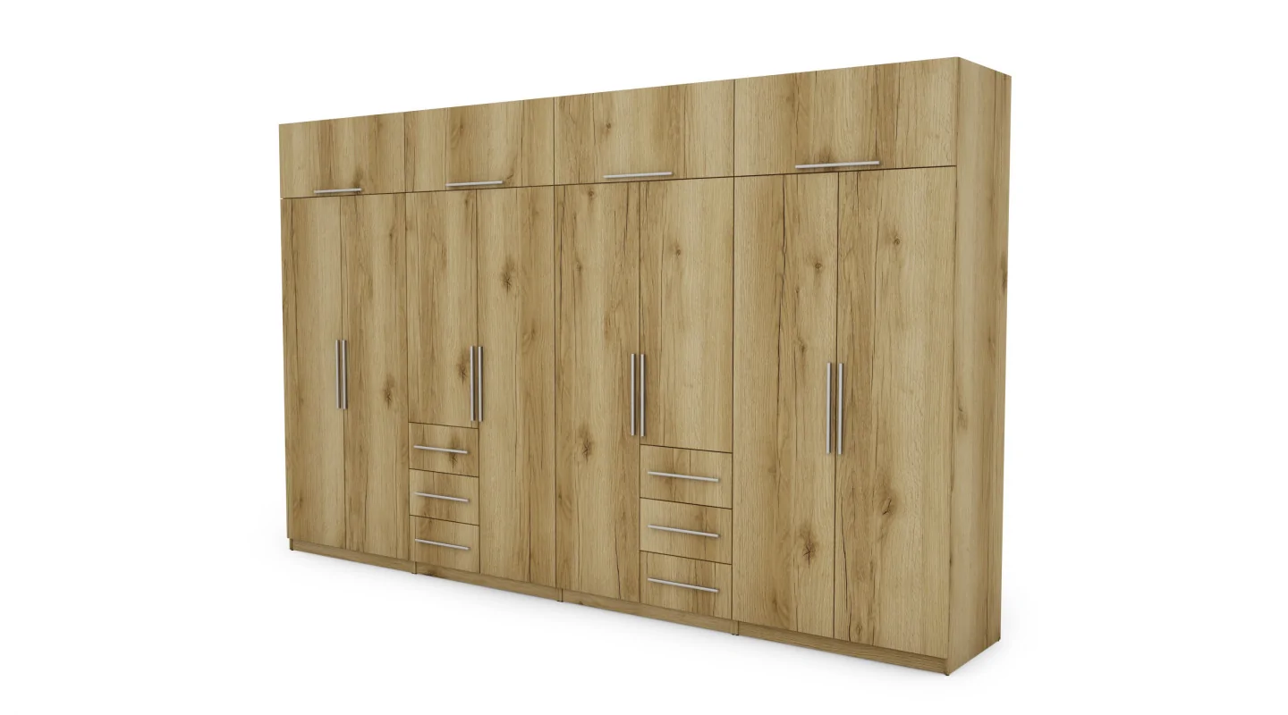 Szafa 360x220 cm dąb grand naturalny – Sorelo | eMeblast Szafa 360x220 cm dąb grand naturalny – Sorelo | eMeblast