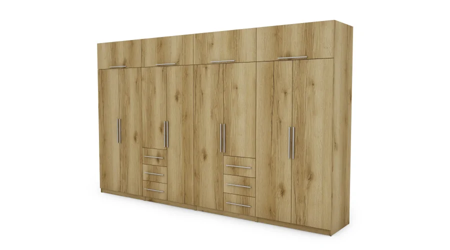 Szafa 360x220 cm dąb grand naturalny – Sorelo | eMeblast Szafa 360x220 cm dąb grand naturalny – Sorelo | eMeblast
