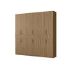 Nowoczesna szafa z dużą przestrzenią do przechowywania 270x240 cm dąb carpenter whisky – Arvion