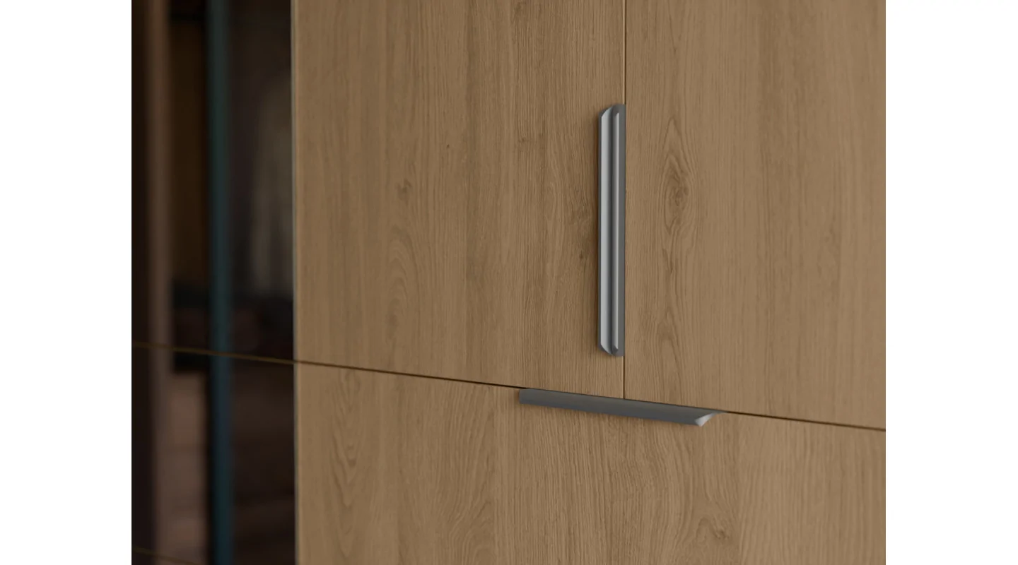 Nowoczesna szafa 270x240 cm dąb carpenter whisky – Arvion | eMeblast Nowoczesna szafa 270x240 cm dąb carpenter whisky – Arvion | eMeblast