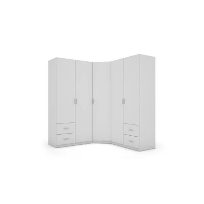 Szafa narożna 189x214 cm biel – Cornero | eMeblast