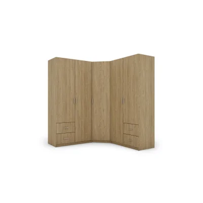 Szafa narożna 189x214 cm dąb olejowany – Cornero | eMeblast