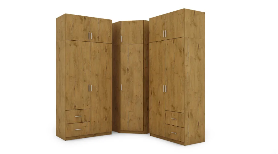 Szafa narożna 189x240 cm dąb lancelot – Corvado | eMeblast