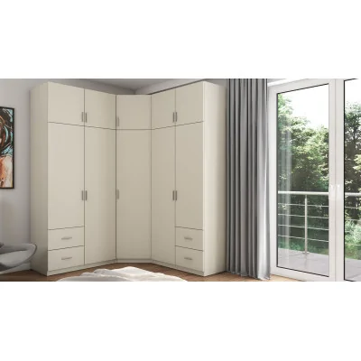 Szafa narożna 189x240 cm kaszmirowy beż – Corvado | eMeblast