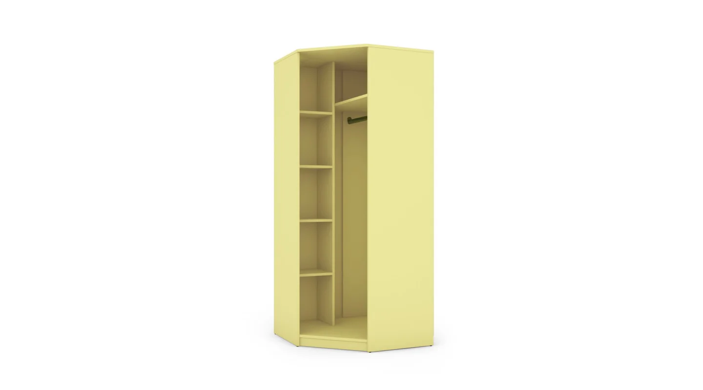 Szafa narożna 85x85 cm wanilia – Vena | eMeblast Szafa narożna 85x85 cm wanilia – Vena | eMeblast