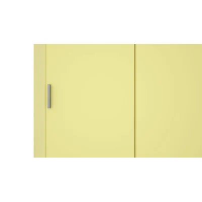 Szafa narożna 85x85 cm lustro wanilia drążek półki | eMeblast