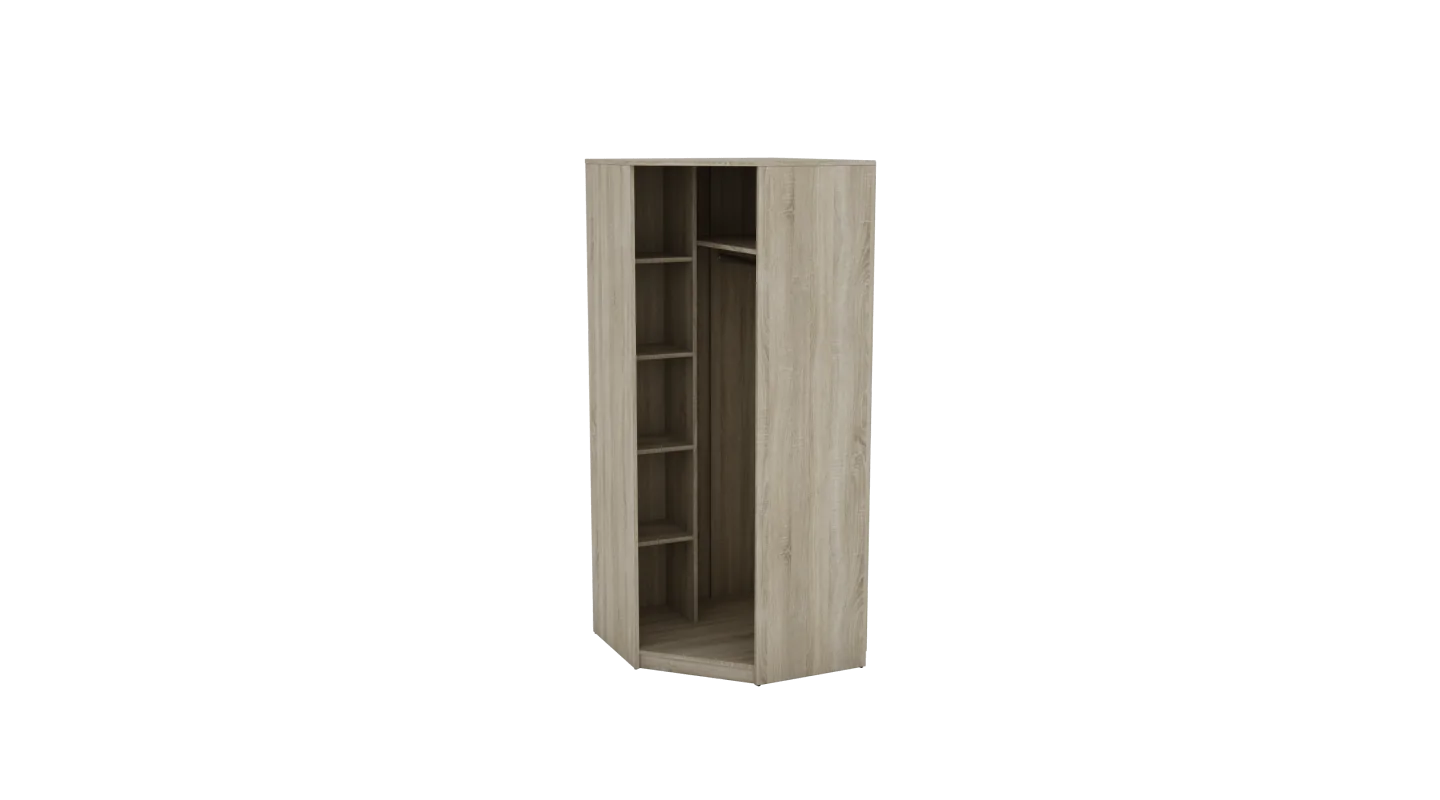 Szafa narożna 85x85 cm lustro sonoma jasna – Vena | eMeblast