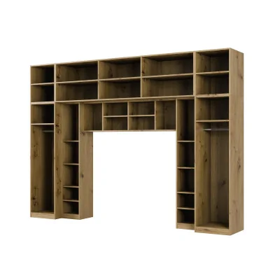Zabudowa do sypialni 394x225 cm dąb Artisan – Sena
