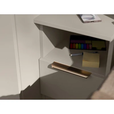 Zabudowa sypialni 394x225 cm kaszmirowy beż dąb Halifax Tip-On – Jula | eMeblast