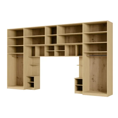 Zabudowa sypialni 394x225 cm dąb Baltic Dune czarny onyx lustro Tip-On – Jula | eMeblast Zabudowa sypialni 394x225 cm dąb Baltic Dune czarny onyx lustro Tip-On – Jula | eMeblast