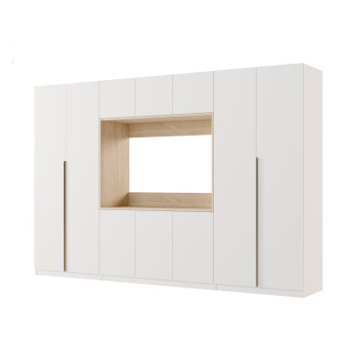 copy of Ansamblu elegant de mobilier cu dulapuri, dulapuri mici, raft TV, lățime 380 cm - DAKO