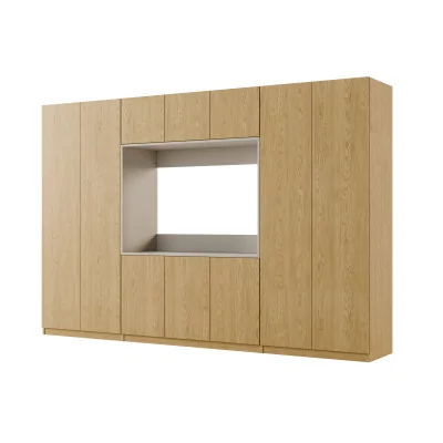 Meblościanka z wnęką pod telewizor 315×210 cm Dąb Baltic Dune - VISION