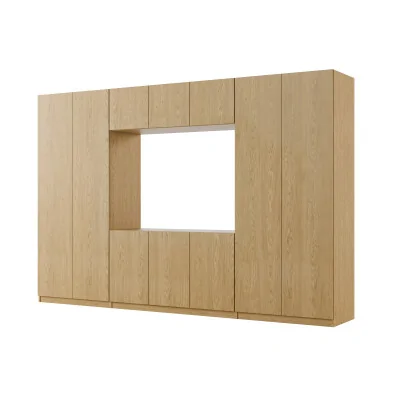 Meblościanka z wnęką pod telewizor 315×210 cm Dąb Baltic Dune - VISION