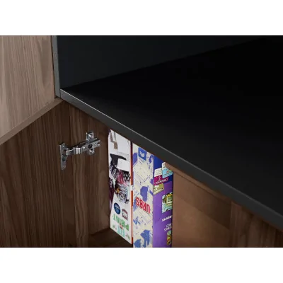 Meblościanka z wnęką pod telewizor 315×210 cm Orzech Włoski - VISION