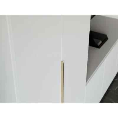 Przestronna meblościanka pod telewizor 365×240 cm Śnieżna Biel Szary New York - INFINITY