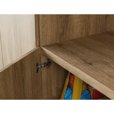 Przestronna meblościanka pod telewizor 365×240 cm Dąb Carpenter Whisky - INFINITY
