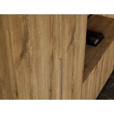 Przestronna meblościanka pod telewizor 365×240 cm Dąb Carpenter Whisky - INFINITY