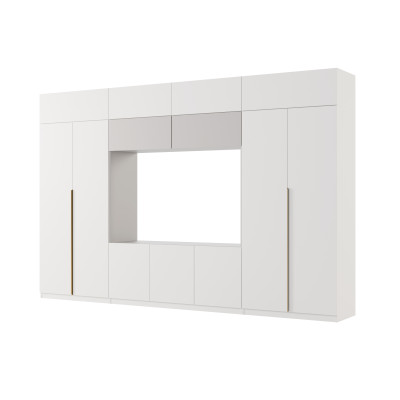 copy of Ansamblu elegant de mobilier cu dulapuri, dulapuri mici, raft TV, lățime 380 cm - DAKO