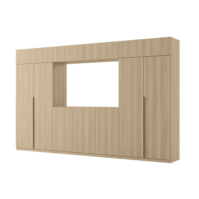 copy of Elegante Wohnwand mit Schränken, Schränkchen, TV-Board, Breite 380 cm - DAKO