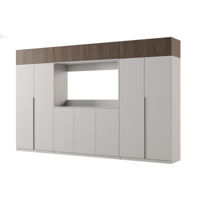 copy of Meuble de rangement élégant avec armoires, meubles, étagère TV, largeur 380 cm - DAKO