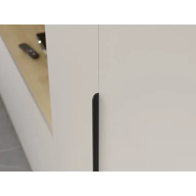 Minimalistyczna meblościanka z strefą RTV 350×240 cm Dąb Grand Kaszmirowy Beż - HORIZON
