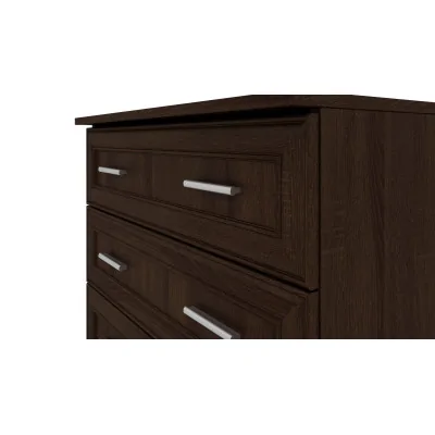 Kompaktowa komoda z 4 szufladami 80 cm Sonoma Ciemna – Nano