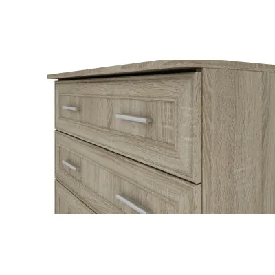 Kompaktowa komoda z 4 szufladami 80 cm Sonoma Jasna – Nano
