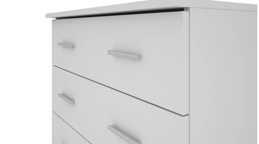 Kompaktowa komoda z 4 szufladami 80 cm Biel – Nano Kompaktowa komoda z 4 szufladami 80 cm Biel – Nano