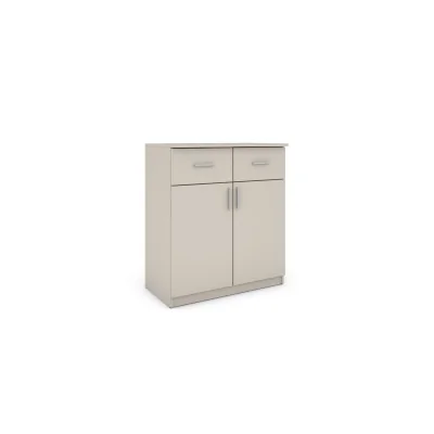 Komoda z drzwiczkami i szufladami 80 cm Biel – Optima