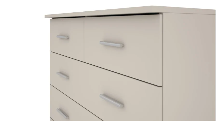 Wysoka komoda z 5 szufladami 90 cm Biel – Marsylia
