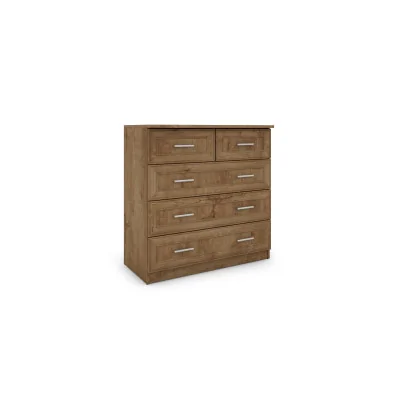 Wysoka komoda z 5 szufladami 90 cm Biel – Marsylia