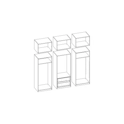 Szafa 222x230 cm orzech okapi – Altis | eMeblast