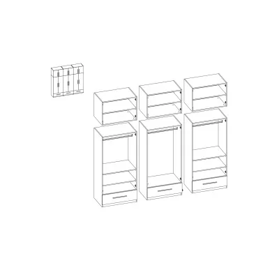 Szafa 260x240 cm biała – Altivar | eMeblast Szafa 260x240 cm biała – Altivar | eMeblast