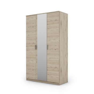 Szafa 120 cm z lustrem bordeaux – Daro