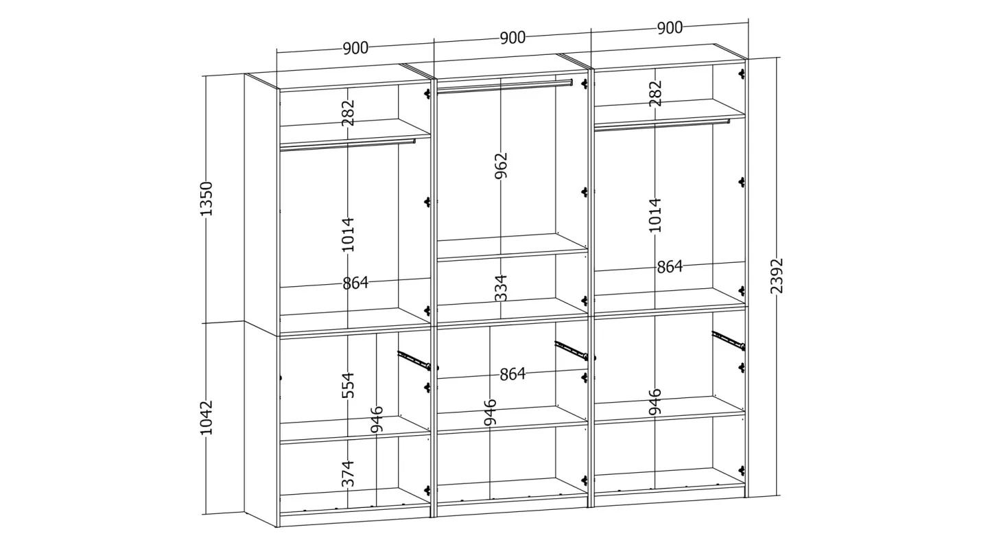 Nowoczesna szafa 270x240 cm biel dąb carpenter whisky – Arvion | eMeblast Nowoczesna szafa 270x240 cm biel dąb carpenter whisky – Arvion | eMeblast