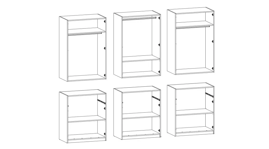 Nowoczesna szafa 270x240 cm dąb carpenter whisky – Arvion | eMeblast Nowoczesna szafa 270x240 cm dąb carpenter whisky – Arvion | eMeblast