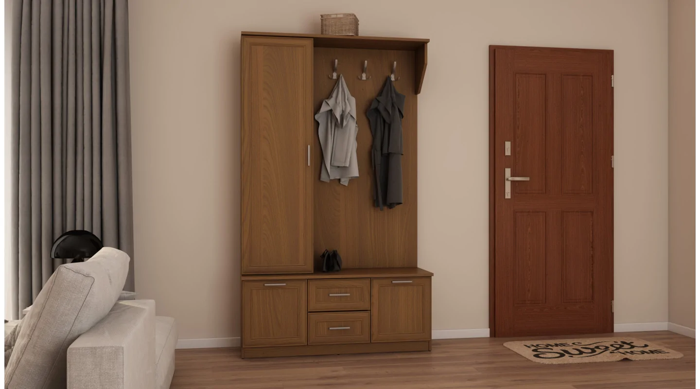 Przedpokój 120 cm wiśnia porto – Compacto | eMeblast