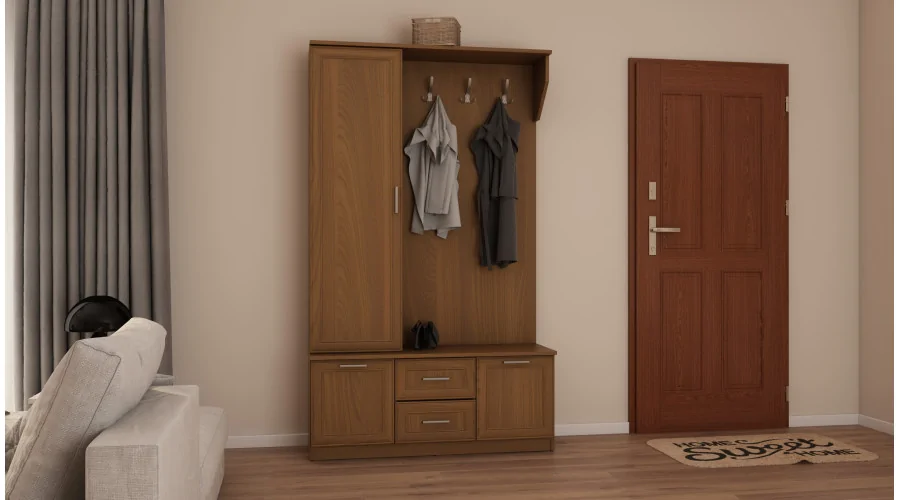 Przedpokój 120 cm wiśnia porto – Compacto | eMeblast
